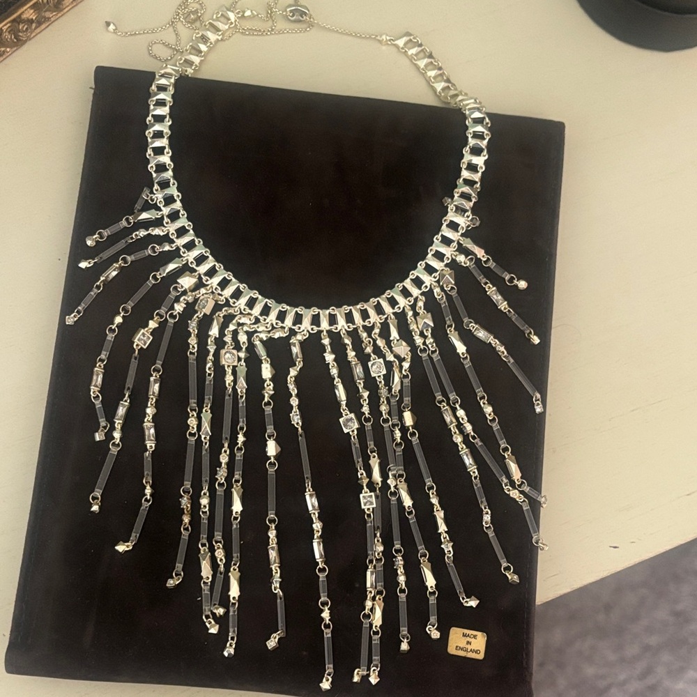 Kendra Scott Silver Fringe Necklace